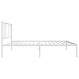 Metal Bed Frame without Mattress with Headboard White 80x200cm 352520