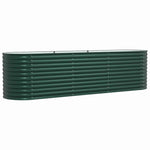 Garden Raised Bed Green 320 x 80 x 81 cm Steel 42008123