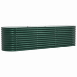 Garden Raised Bed Green 320 x 80 x 81 cm Steel 42008123