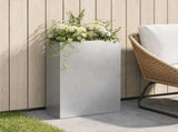 Garden Planter Silver 40 x 20 x 75 cm Stainless Steel 8005436