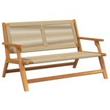 Garden Furniture Beige 122 x 78 x 73 cm Solid Acacia Wood 367825