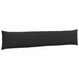 Sofa Pillows 2 pcs Black 200 x 40 cm Corduroy Fabric 42013891