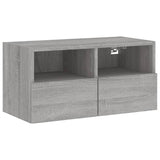 5 Piece TV Wall Units Grey Sonoma Engineered Wood 3216544