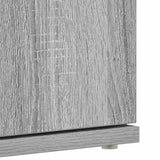 Shoe Cabinet with Door Grey 80 x 39 x 180 cm Engineered wood 3333871