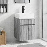 Wall-mounted Sink Vanity Grey Sonoma 39 x 41 x 62.5 cm 890578