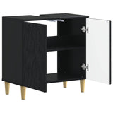 Bathroom Sink Cabinet DELFT Black 59.5 x 31.5x 59 cm 897006