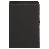 Bathroom Wall Cabinet Black 38x33x48 cm Solid Wood Mango 356839