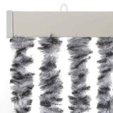 Fly Curtain Grey and Black and White 90x200 cm Chenille 377334