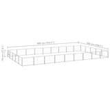 Dog Kennel Silver 45 m Steel 3082167