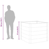 Garden Raised Bed WPC 100x100x91 cm Grey 43606