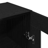 Wall Cabinet Black Oak 69.5 x 34 x 90 cm Engineered Wood 862110