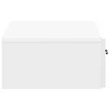 Wall-Mounted Side Table High Gloss White 59 x 34.5 x 17 cm 898659