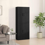 Wall Mounted Cabinet 2 pcs Black oak 69.5 x 34 x 90 cm 3333102