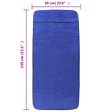 Beach Towels 6 pcs Royal Blue 60x135 cm Fabric 400 GSM 3157059