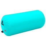Inflatable Gymnastic Roll with Pump 120x75 cm PVC Green 92716