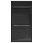 Wardrobe Black 100x50x200 cm Engineered Wood 3307802