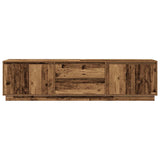 TV Cabinet with LED Lights Old Wood 193.5x41x50 cm 3328442