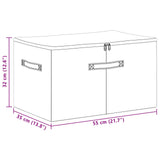 Storage Box 6 pcs Anthracite 55 x 35 x 32 cm Non-woven fabric 42024584
