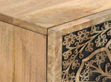 TV Cabinet 105x33x46 cm Solid Wood Mango 358226