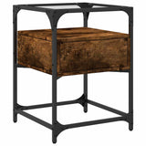 Bedside Cabinets 2 pcs Smoked Oak 40x40x55 cm Engineered Wood 846079