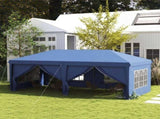 3x6m Pop-Up Gazebo, with Curtain Walls and Windows, Blue T3398P551614