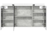 Bathroom Mirror Cabinet Concrete Grey 100 x 14.5 x 70 cm 889130