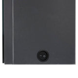 LED Bathroom Mirror Cabinet 89x14x62 cm Grey 326527
