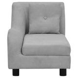 Dog Sofa with Pillow Grey 83x44x44 cm Plush 171100