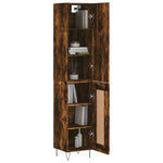 Highboard Smoked Oak 34.5x34x180 cm Engineered Wood 3199142
