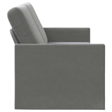 3 Seater Sofa Dark Grey 190 x 81 x 82 cm Velvet 42041121