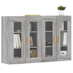 Wall Mounted Cabinets 2 pcs Grey Sonoma Engineered Wood 3197903