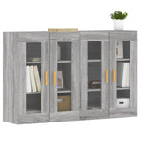 Wall Mounted Cabinets 2 pcs Grey Sonoma Engineered Wood 3197903
