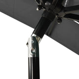 3-Tier Garden Parasol with Aluminium Pole Anthracite 2x2 m 313846