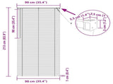 Venetian Blind Light Brown with Pattern 213 x 90 cm 25 mm PVC 42003776