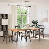 Dining Table Legs U-Shaped 2 pcs Anthracite 70x cm Steel 4012794
