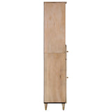 Bathroom Cabinet 38x33x160 cm Solid Wood Mango 358270