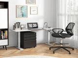 Ergonomic Mesh Back Draughtsman Chair, Tall Standing Desk Chair with Adjustable Height and Footrest T3398P329529