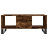 Coffee Table Smoked Oak 90x50x36.5 cm Engineered Wood 830601