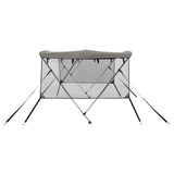 3-bow Bimini Top with Mesh Sidewalls 183xx137 cm 94849