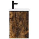 Bathroom Vanity Unit with Tap Smoked Oak 42 x 40 x 74.5 cm 889533