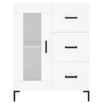 Highboard White 69.5x34x180 cm Engineered Wood 3198593