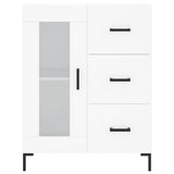 Highboard White 69.5x34x180 cm Engineered Wood 3198593