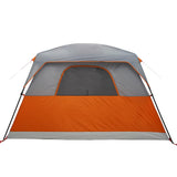 Family Tent Cabin 6-Person Orange Waterproof 94547