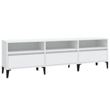 TV Cabinet White 150x30x44.5 cm Engineered Wood 831917