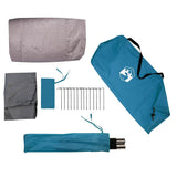 Tunnel Tent 4-Person with Roof Blue and Grey 318 x 275 x 140 cm 42004054