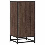 Sideboard Brown Oak 35.5x35x76 cm Engineered Wood and Metal 848963