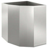 Corner Planter Silver 45 x 45 x 50 cm Galvanised steel 883673