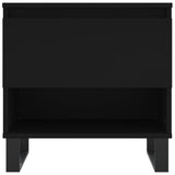 Coffee Table Black 50x46x50 cm Engineered Wood 830926