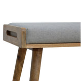 Grey Tweed Tray Style Footstool IN518