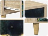 Bedside Cabinet WIJHE Sonoma Oak 36 x 33 x 60 cm 8007279